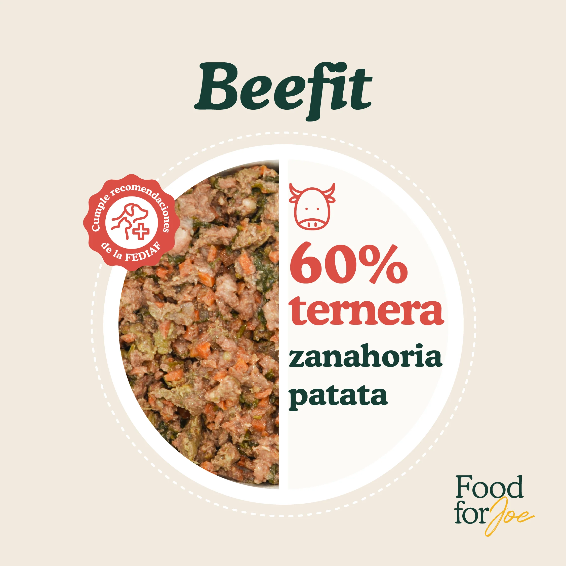 Beefit - Menú de ternera para perros 800g - Image 4