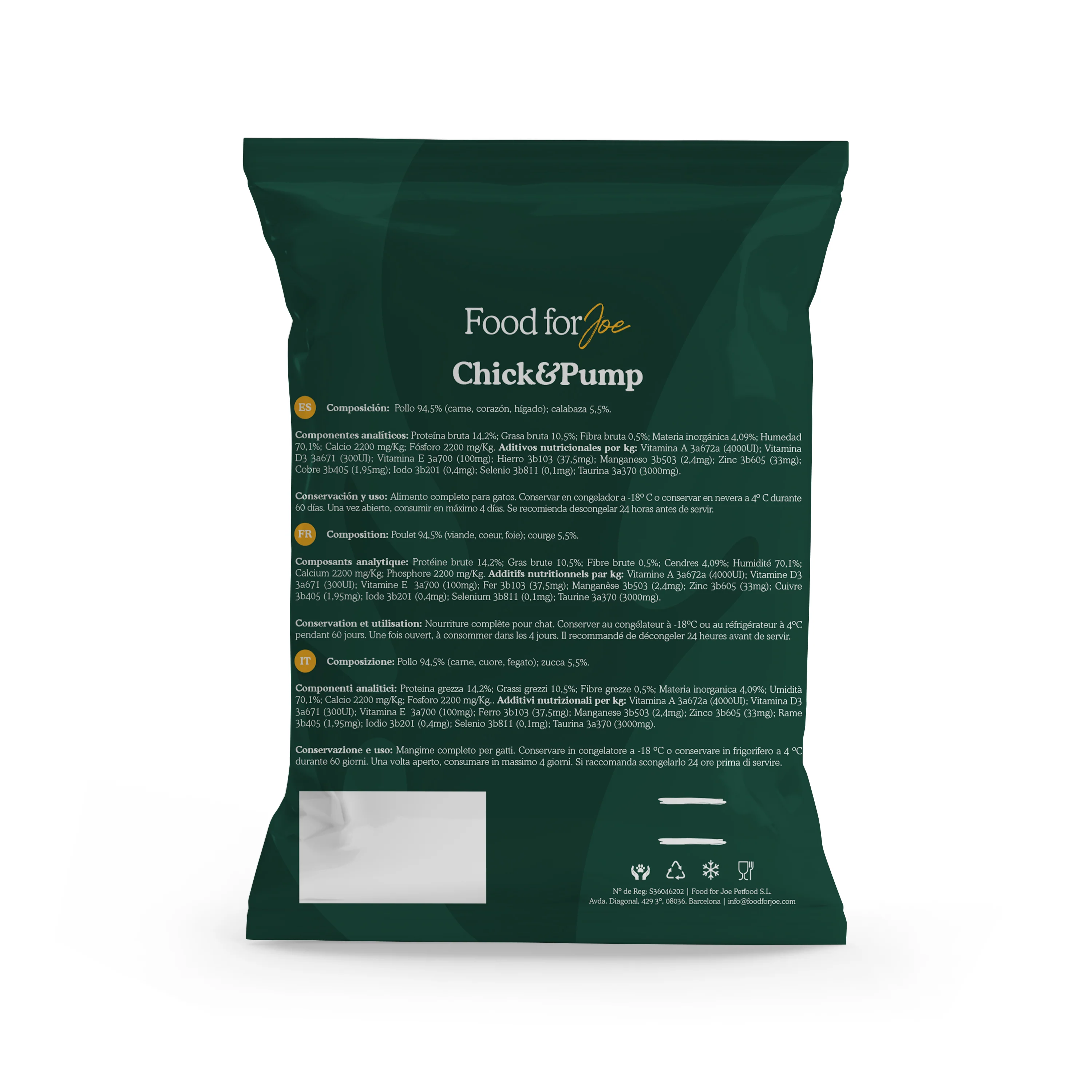 Chick&Pump - menú de pollo para gatos 200g - Image 6
