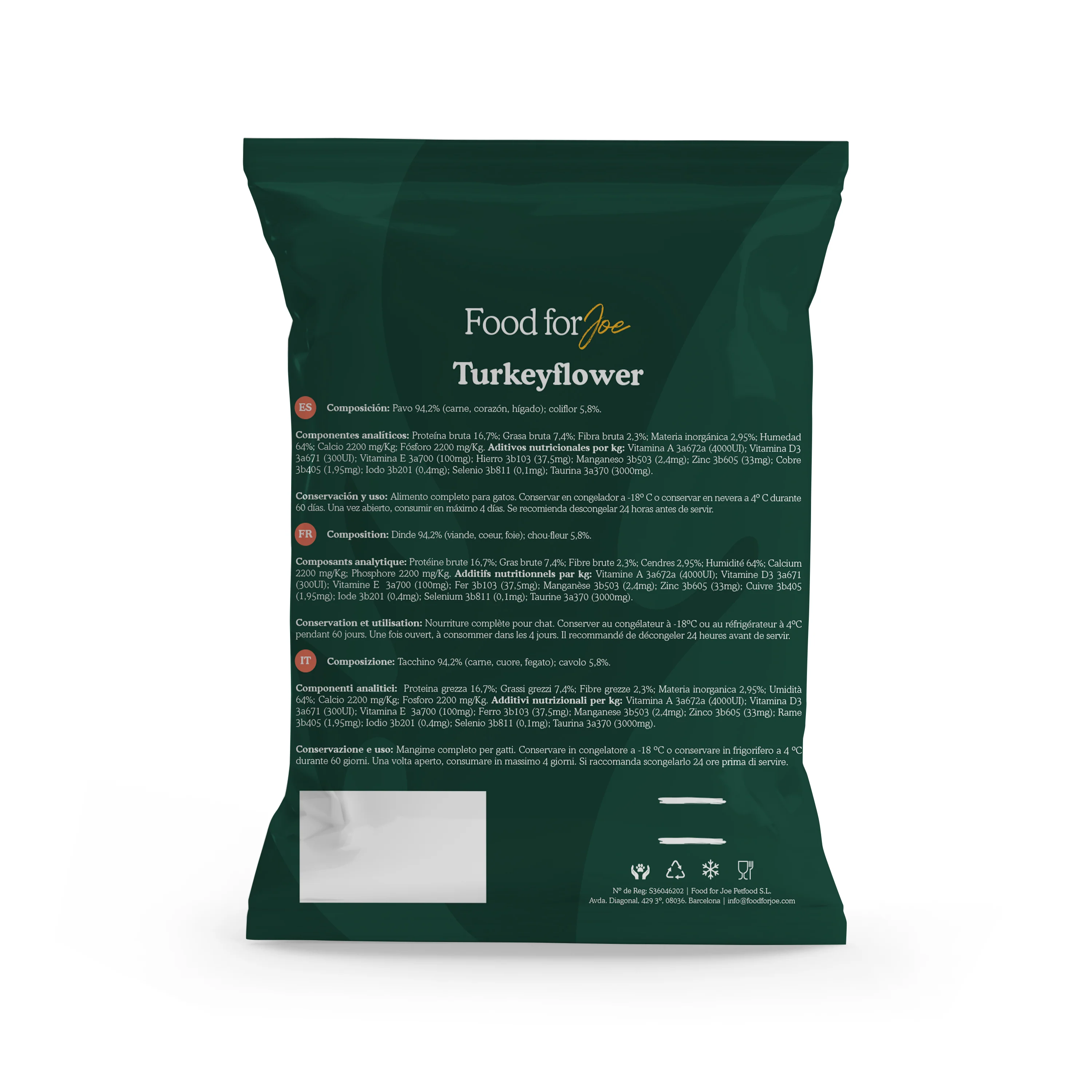 Turkeyflower - menú de pavo para gatos 200g - Image 6